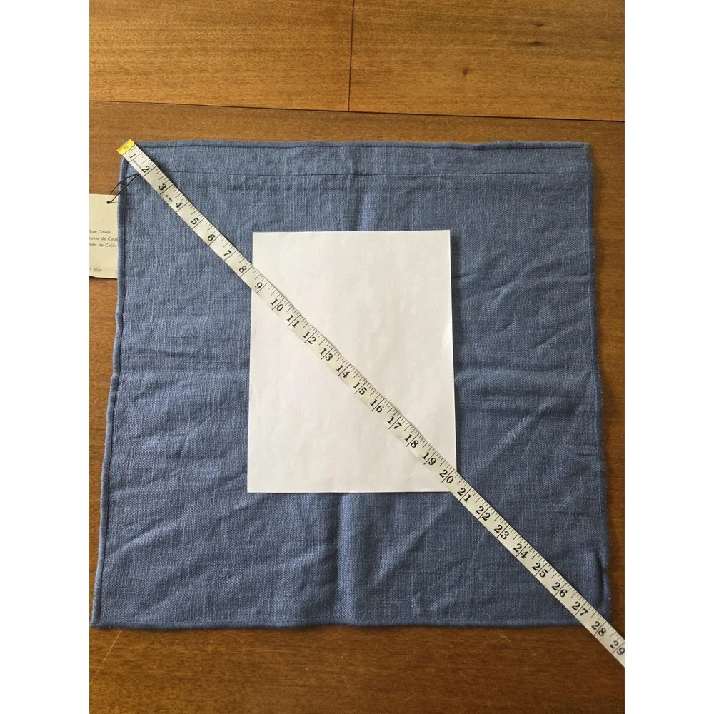 West Elm‎ Blue Twill Throw Pillow Cover 20